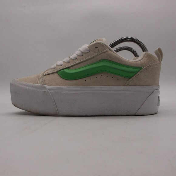 Vans Knu Stack Women's 8 Men's 6.5 Casual Platform Festival Sneakers Gray Green - Picture 4 of 10